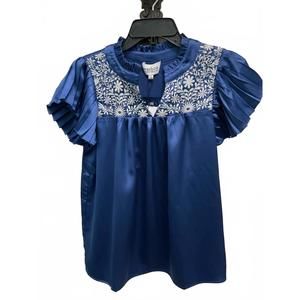 NEW WASHCO sydney blouse in blue